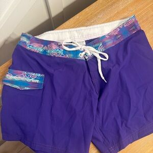 Women's Athletic Shorts in Purple